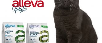 Упаковка 400 г сухого корма Diusa Pet Alleva Holistic для стерилизованных кошек.